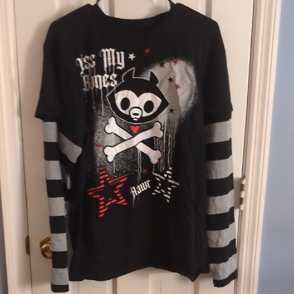 Jae Graphic Long Sleeve Top Dolls Kill x Skelanimals - Picture 1 of 1